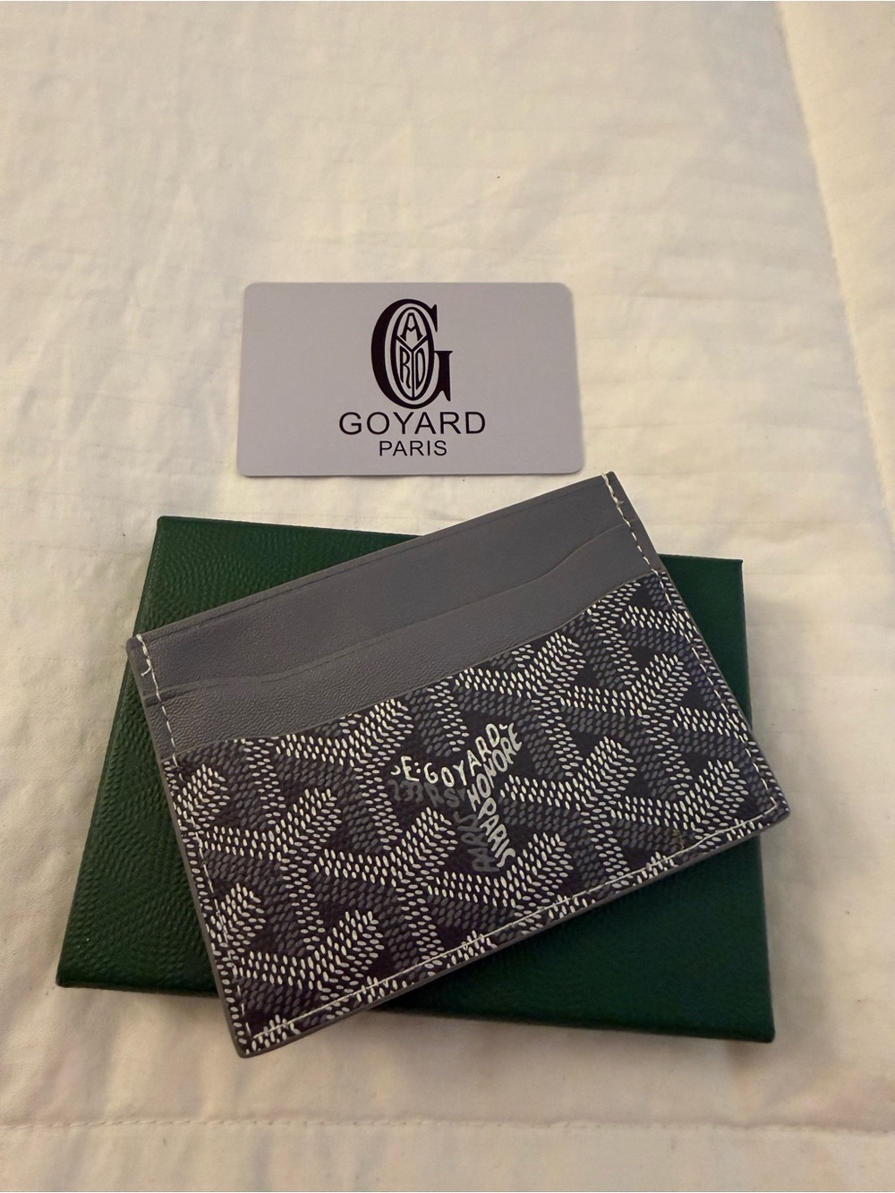 Goyard grey Card Holder